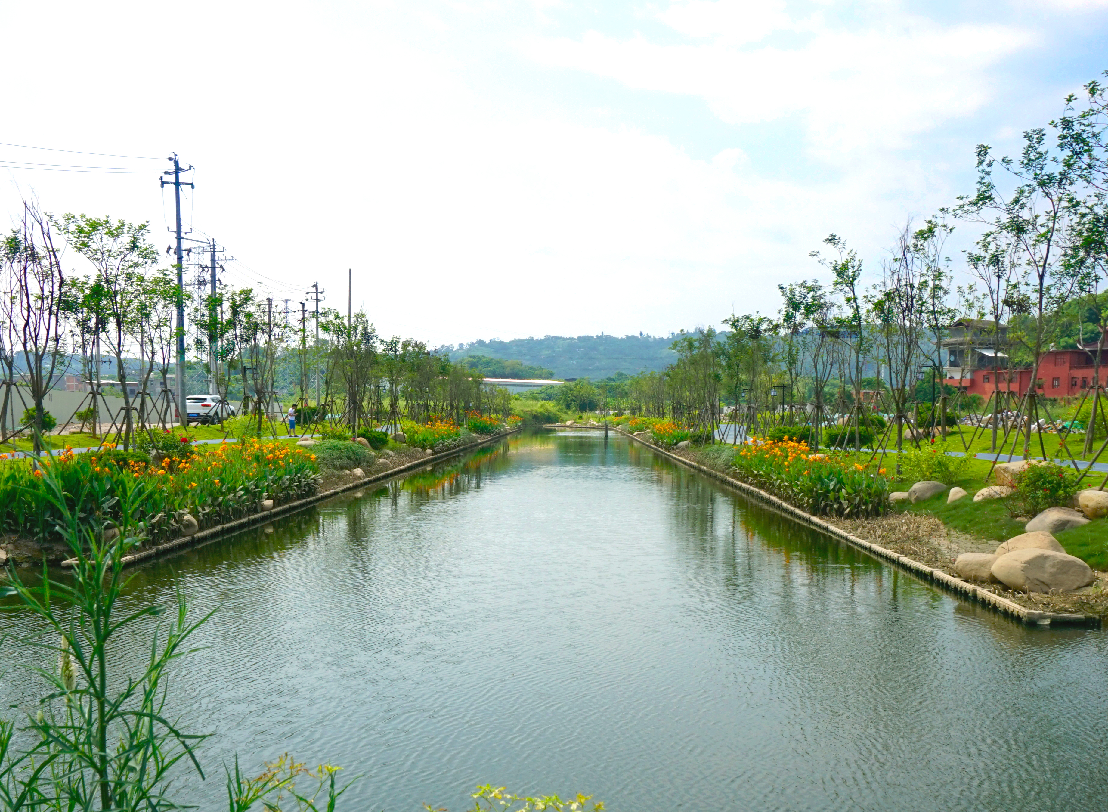 仓山会展片区胪雷河治理后